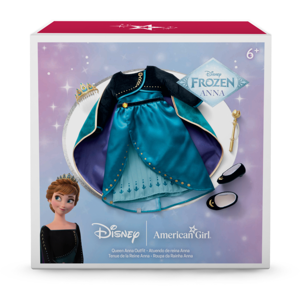 Disney Frozen Queen Anna Outfit & Accessories for 18-inch Dolls by American Girl?