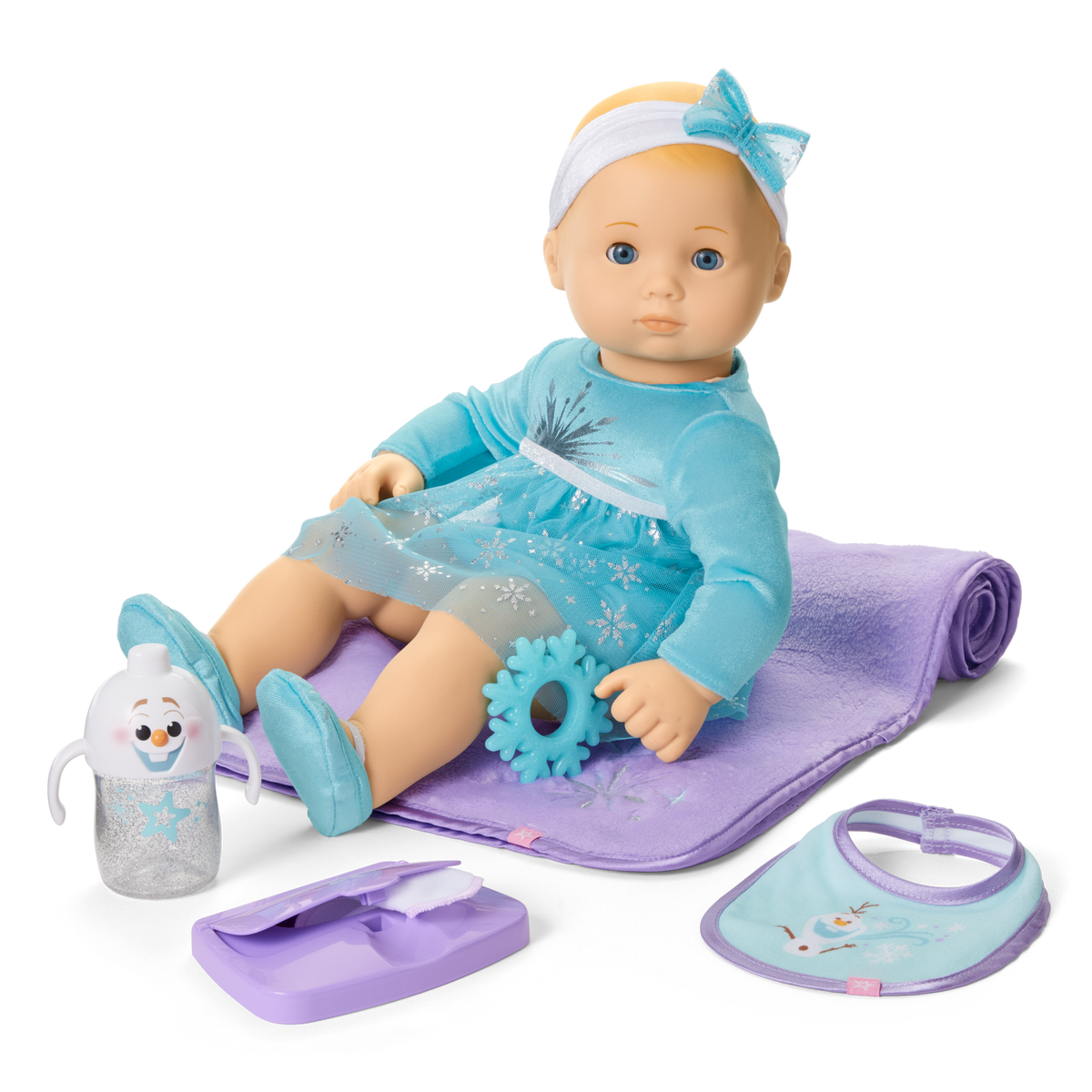 Disney Frozen Elsa Cuddle & Care Set with Bitty Baby? Doll by American Girl?