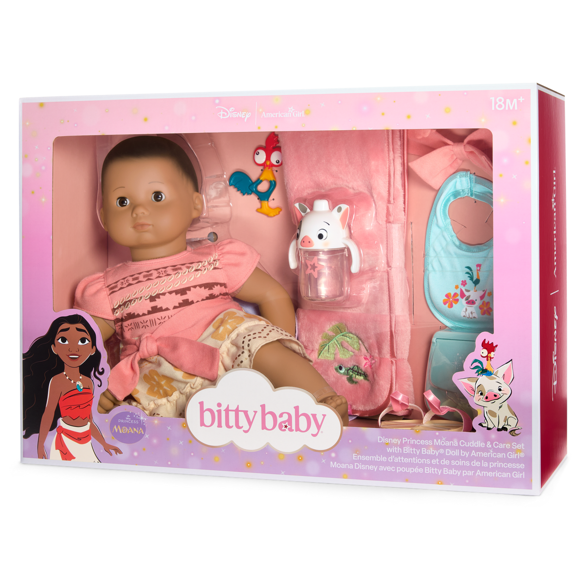 Disney Princess Moana Cuddle & Care Set with Bitty Baby? Doll by American Girl?