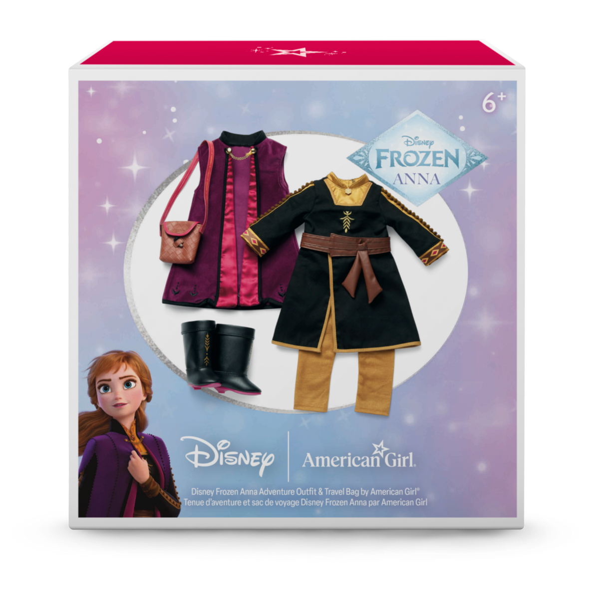 Disney Frozen Anna Adventure Outfit & Travel Bag for 18-inch Dolls by American Girl?