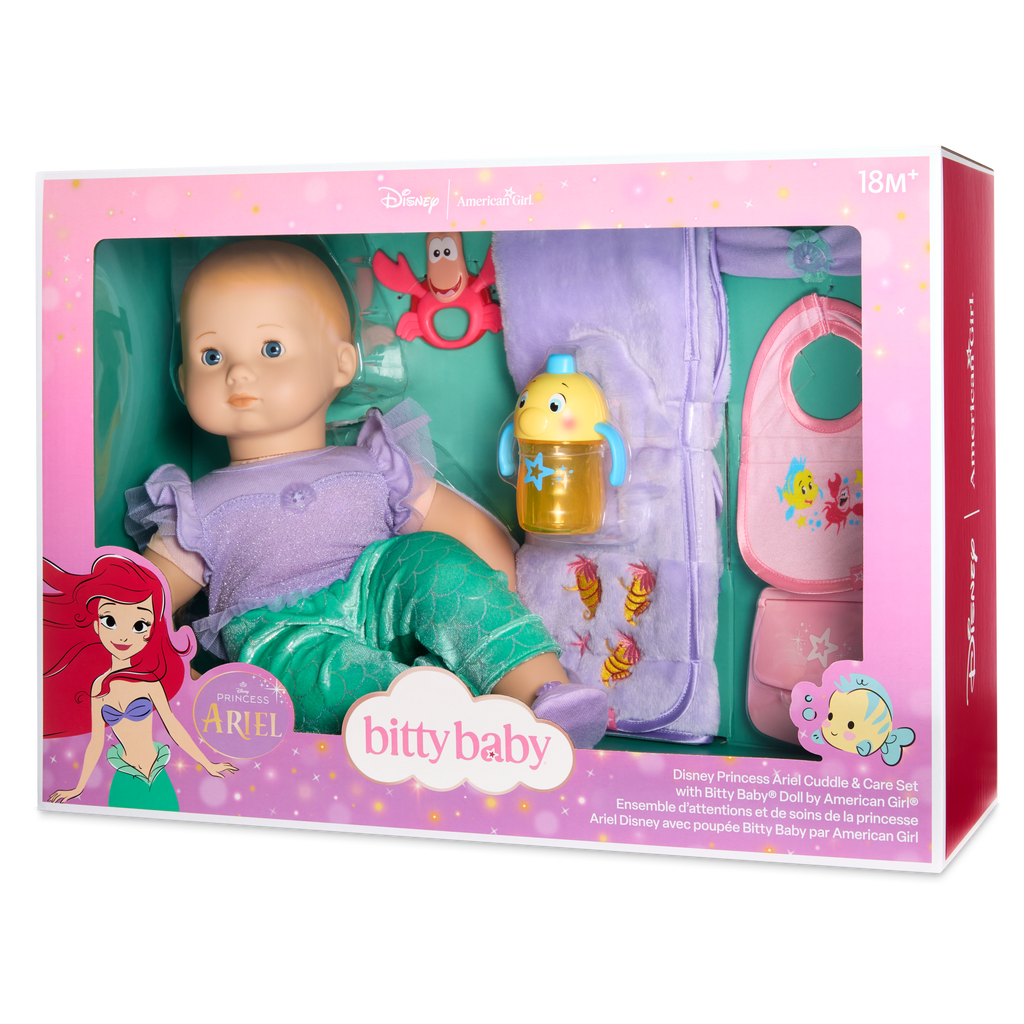 Disney Princess Ariel Cuddle & Care Set with Bitty Baby? Doll by American Girl?