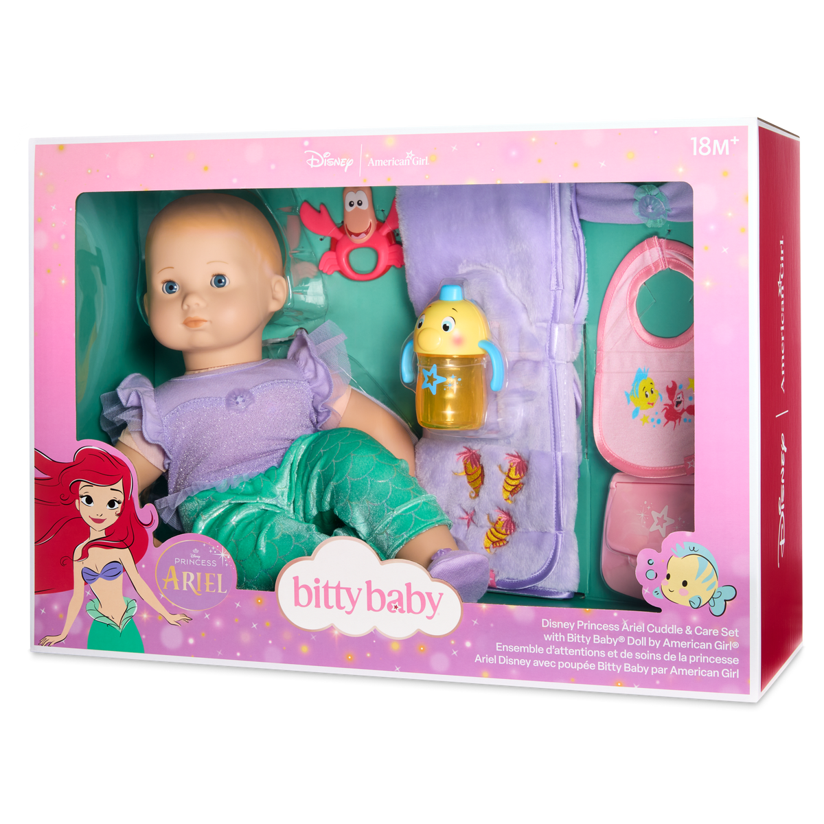 Disney Princess Ariel Cuddle & Care Set with Bitty Baby? Doll by American Girl?