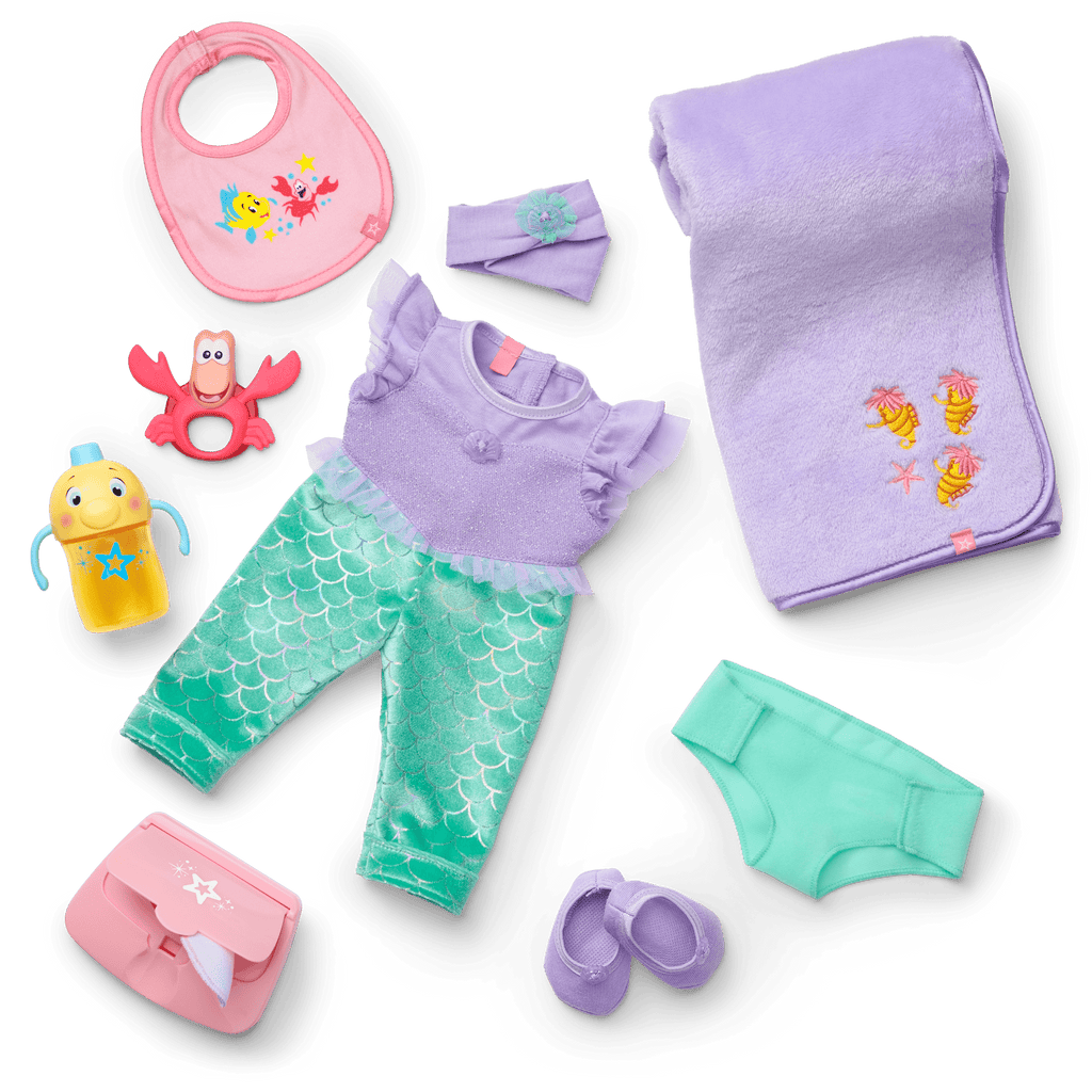 Disney Princess Ariel Cuddle & Care Set with Bitty Baby? Doll by American Girl?