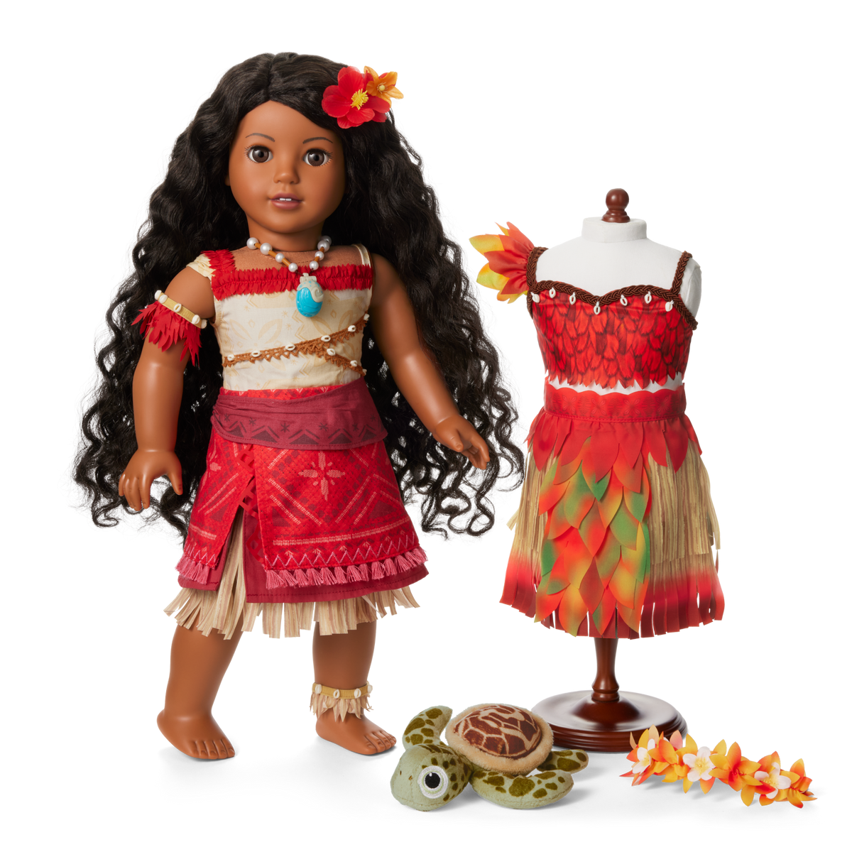 Disney Moana Doll, Wayfinder Outfit & Sea Turtle Plush by American Girl?