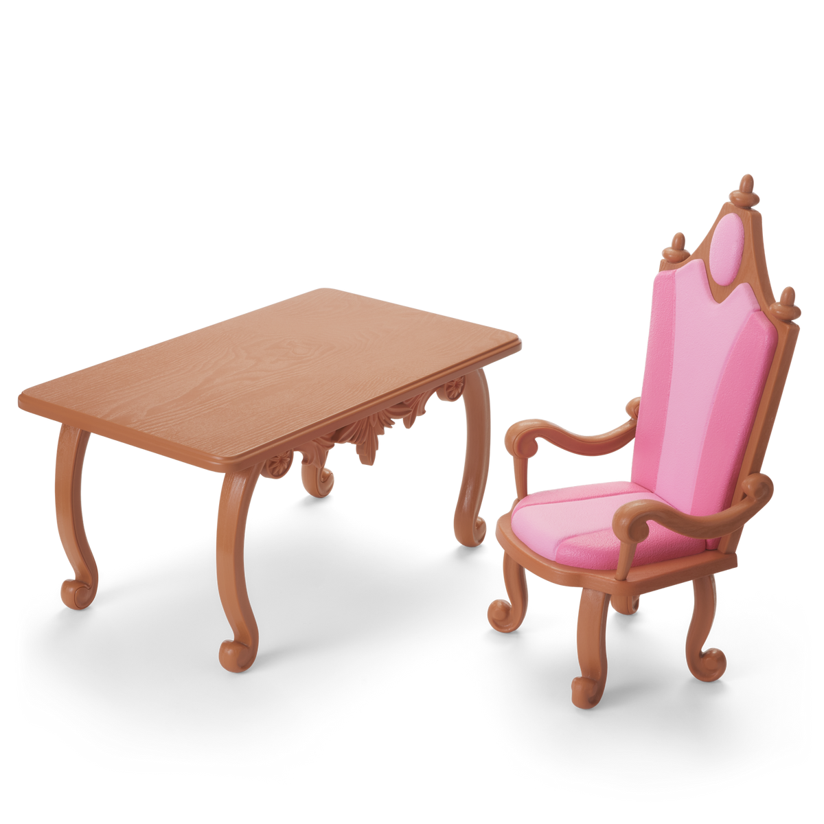 Disney Princess Belle Enchanted Castle Dining Set, Blue Dress & Friends Bundle for 18-inch Dolls