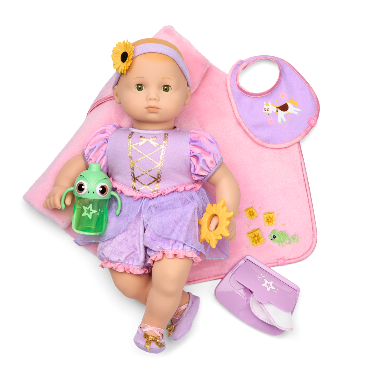 Disney Princess Rapunzel Cuddle & Care Set with Bitty Baby? Doll by American Girl?