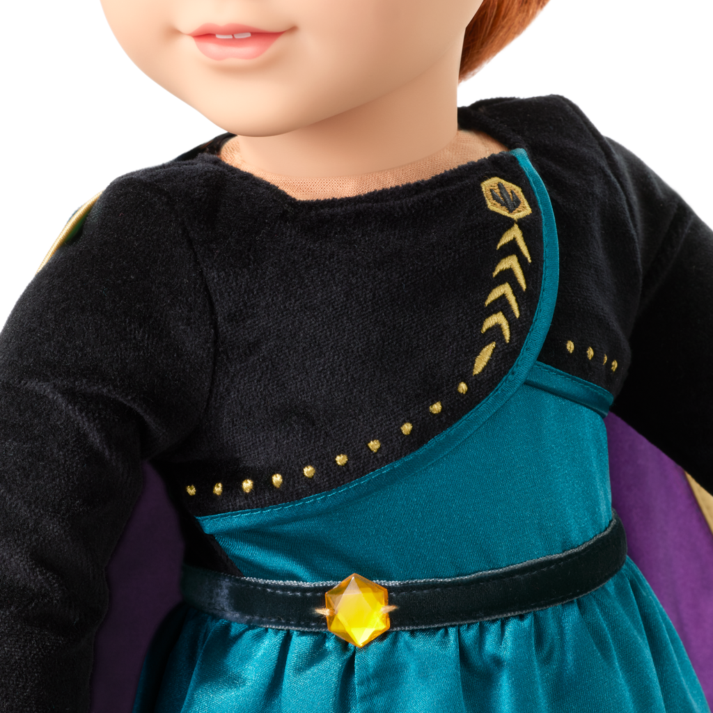 Disney Frozen Queen Anna Outfit & Accessories for 18-inch Dolls by American Girl?