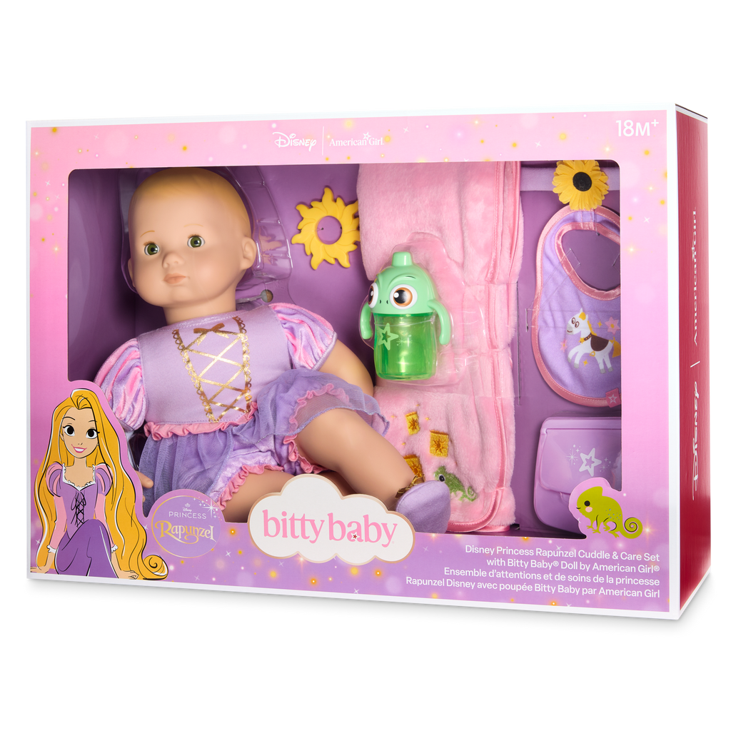 Disney Princess Rapunzel Cuddle & Care Set with Bitty Baby? Doll by American Girl?