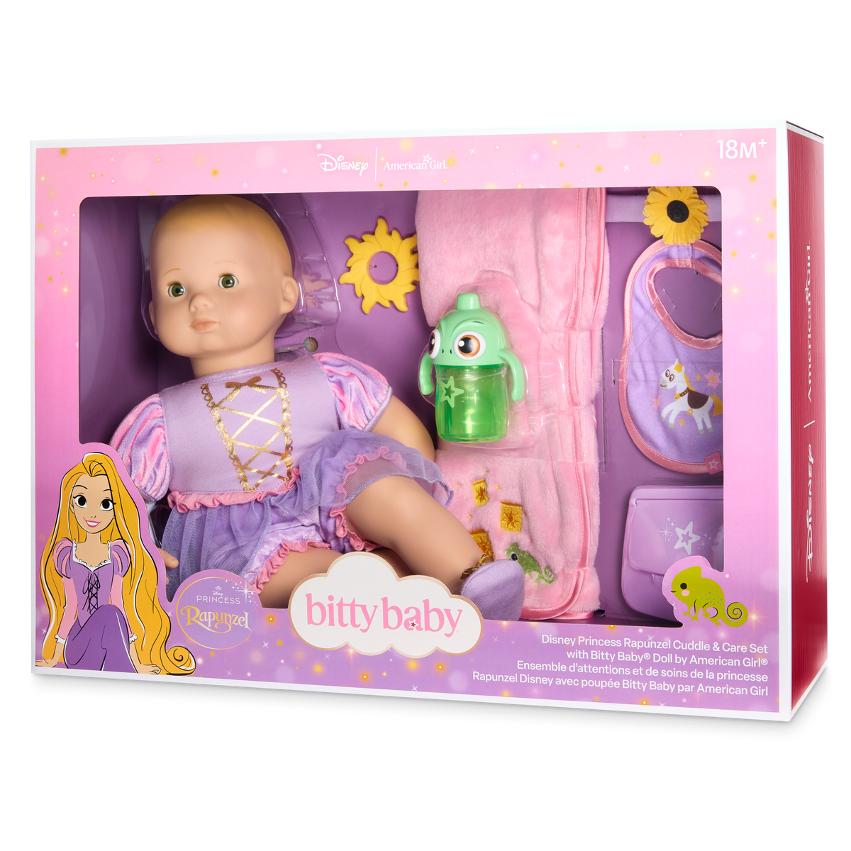 Disney Princess Rapunzel Cuddle & Care Set with Bitty Baby? Doll by American Girl?
