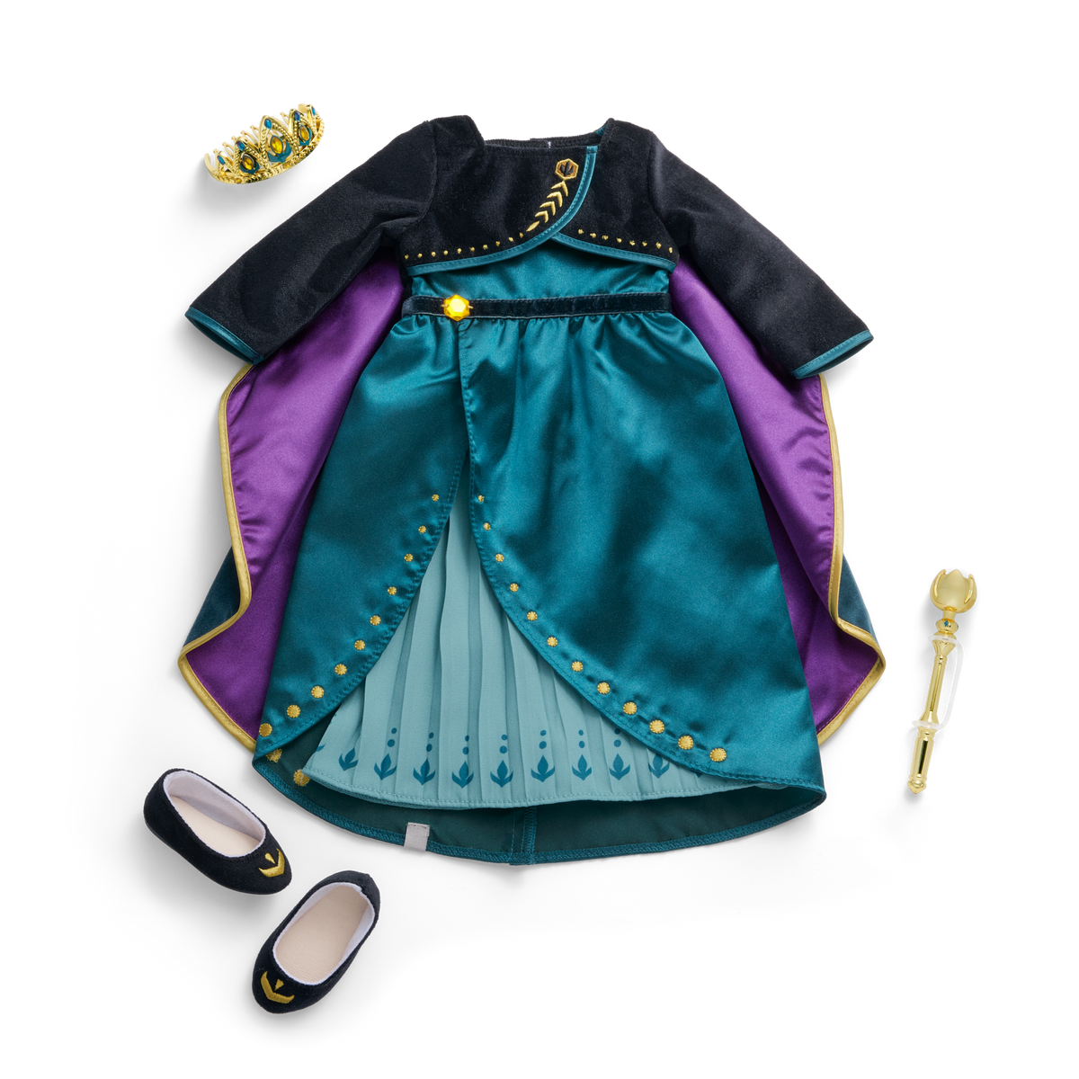 Disney Frozen Queen Anna Outfit & Accessories for 18-inch Dolls by American Girl?