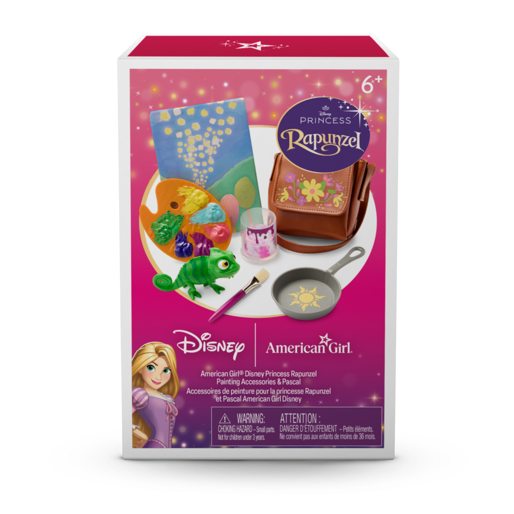 American Girl? Disney Princess Rapunzel Painting Accessories & Pascal for 18-inch Dolls