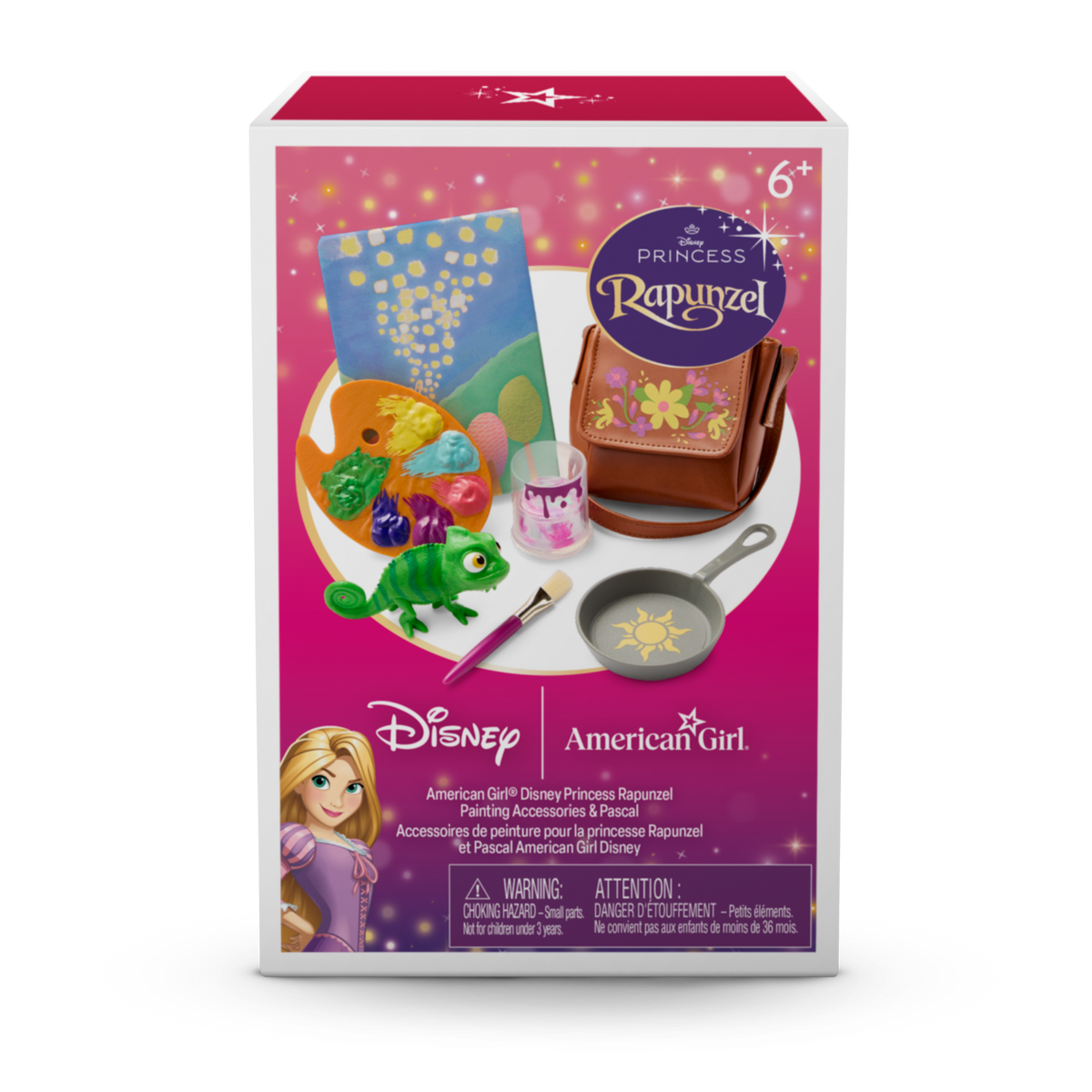 American Girl? Disney Princess Rapunzel Painting Accessories & Pascal for 18-inch Dolls