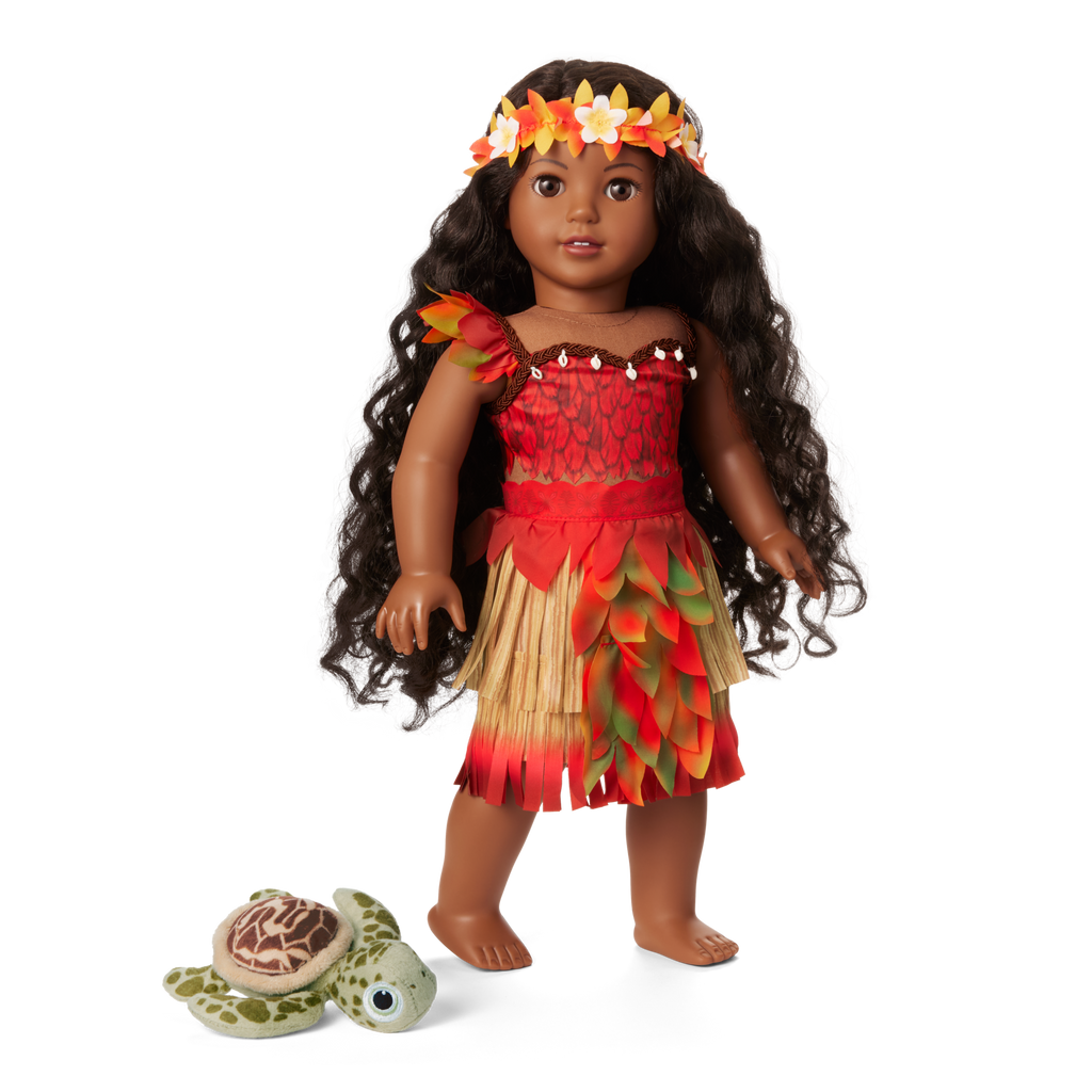 Disney Moana Doll, Wayfinder Outfit & Sea Turtle Plush by American Girl?