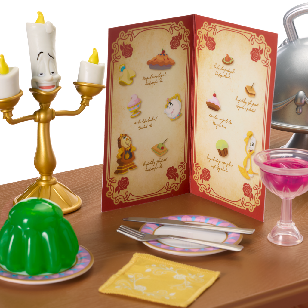 Disney Princess Belle Enchanted Castle Dining Set & Friends for 18-inch Dolls by American Girl?