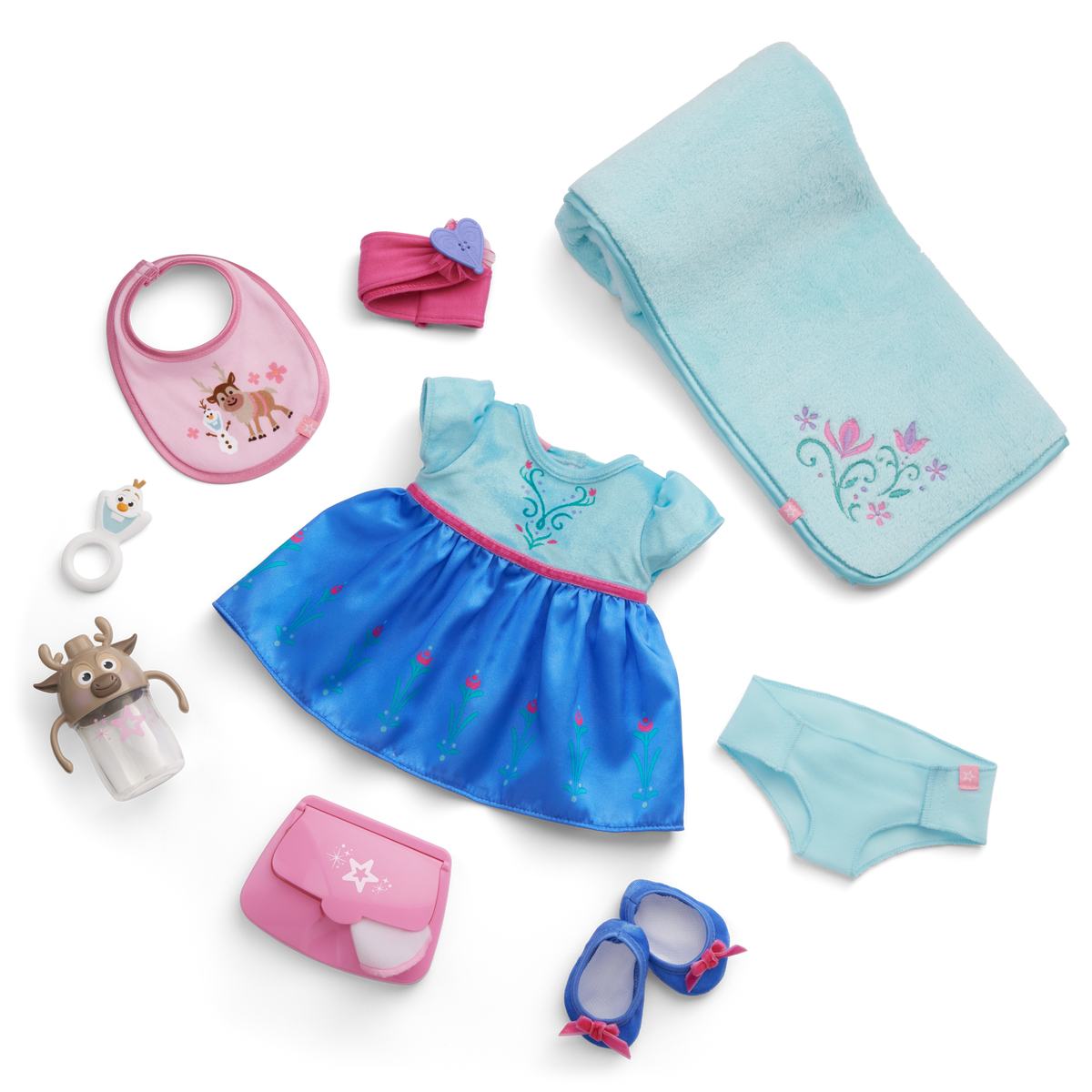Disney Frozen Anna Cuddle & Care Set with Bitty Baby? Doll by American Girl?