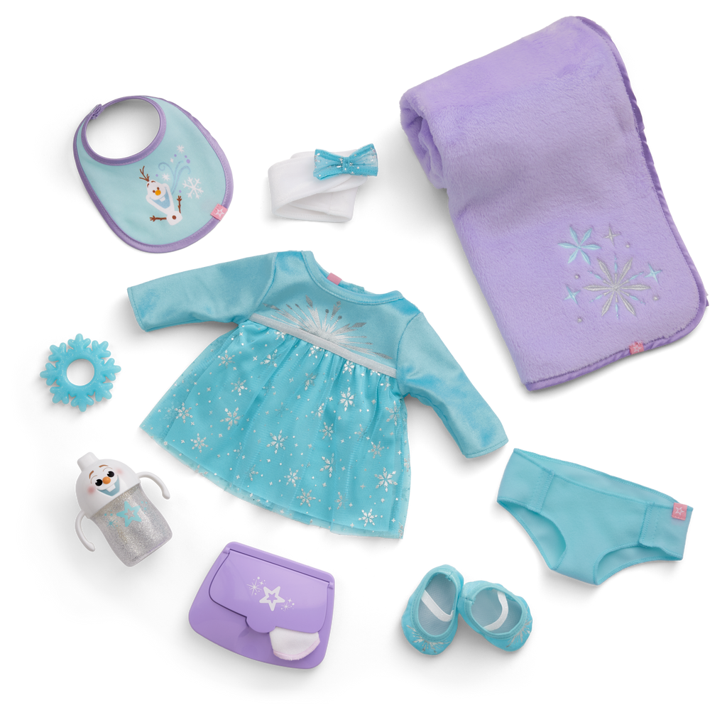 Disney Frozen Elsa Cuddle & Care Set with Bitty Baby? Doll by American Girl?