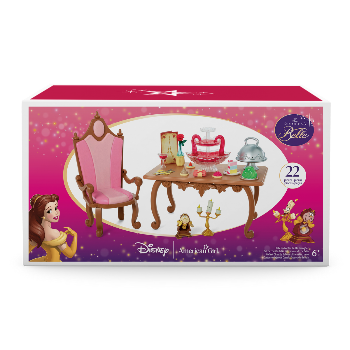 Disney Princess Belle Enchanted Castle Dining Set & Friends for 18-inch Dolls by American Girl?