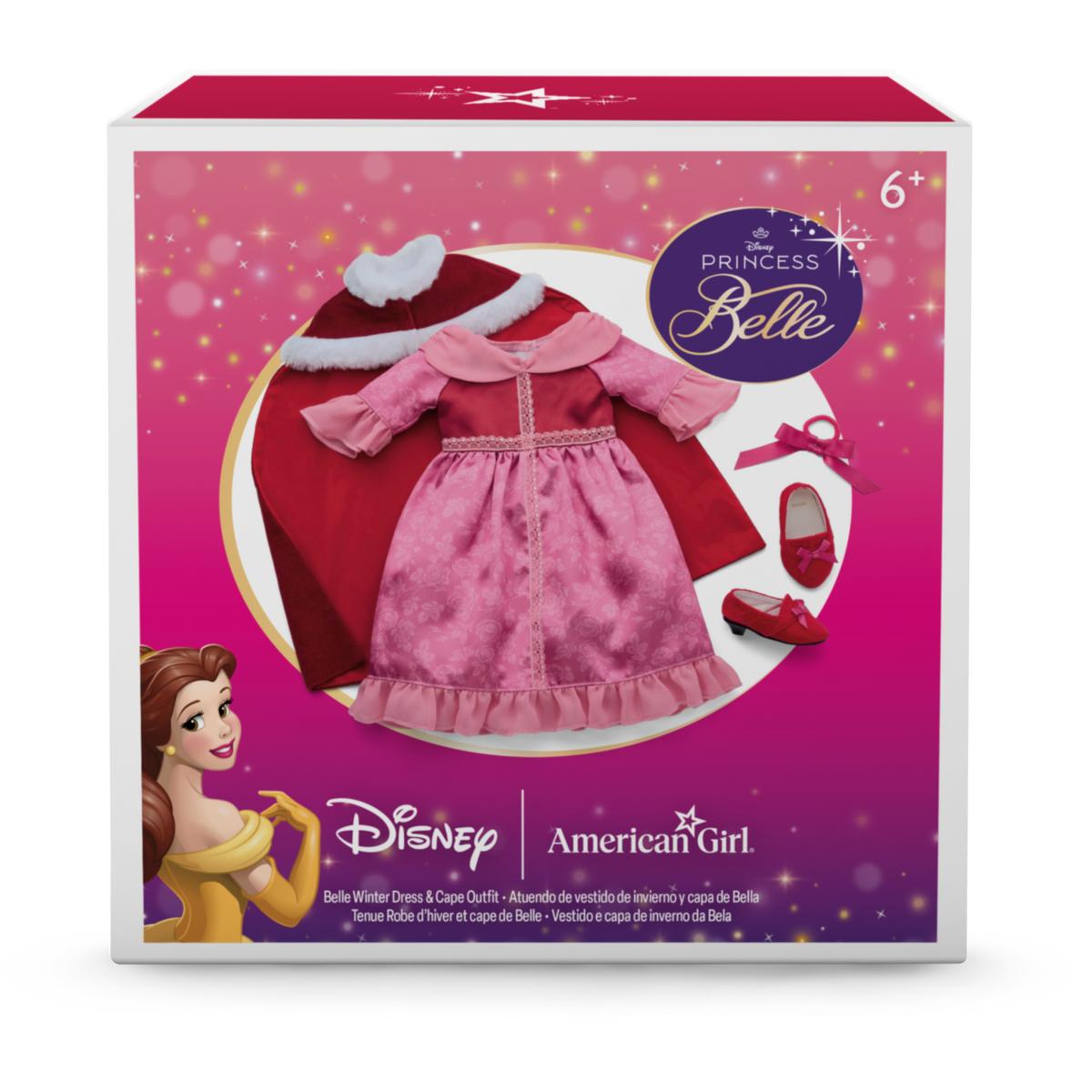 Disney Princess Belle Winter Dress & Cape Outfit for 18-inch Dolls by American Girl?