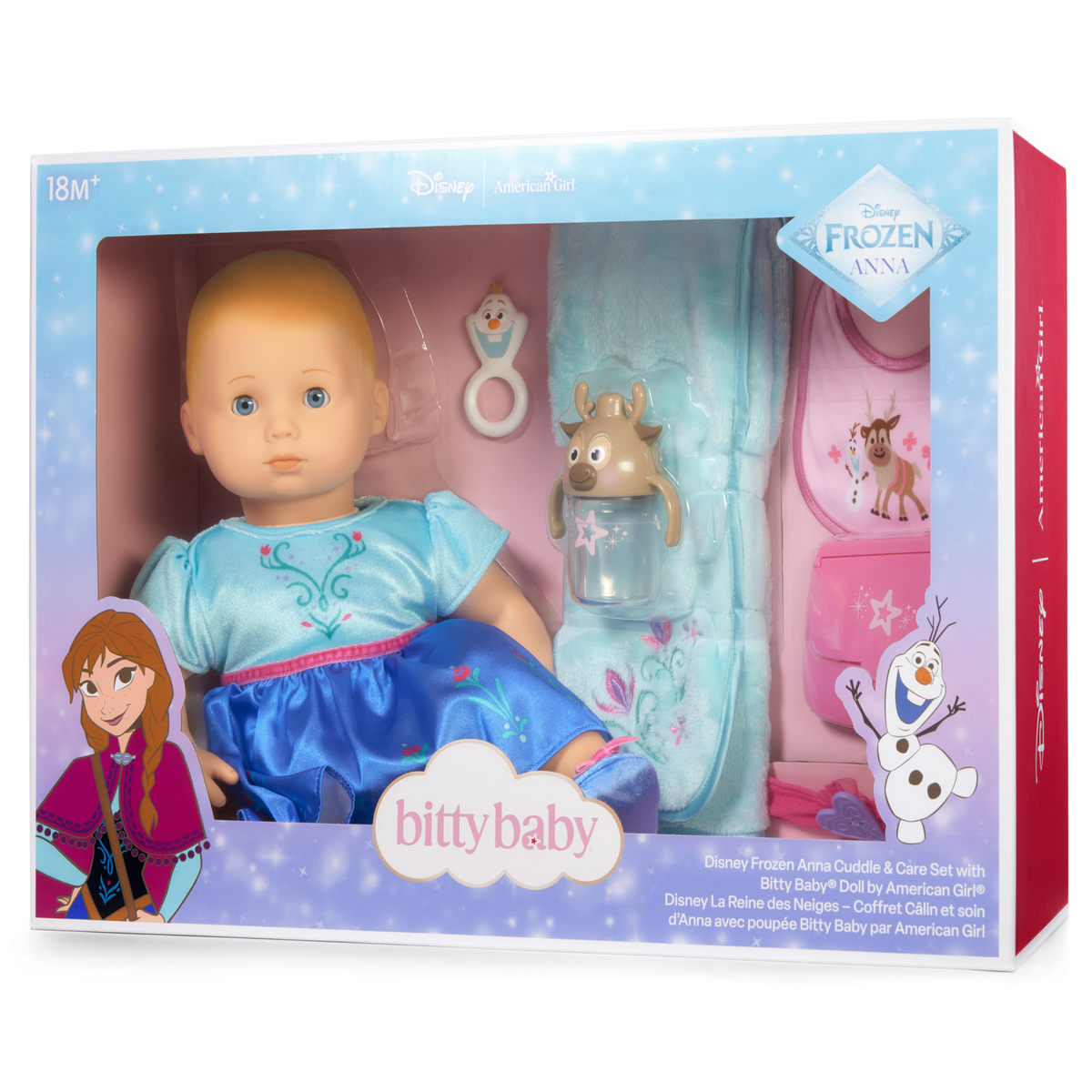 Disney Frozen Anna Cuddle & Care Set with Bitty Baby? Doll by American Girl?