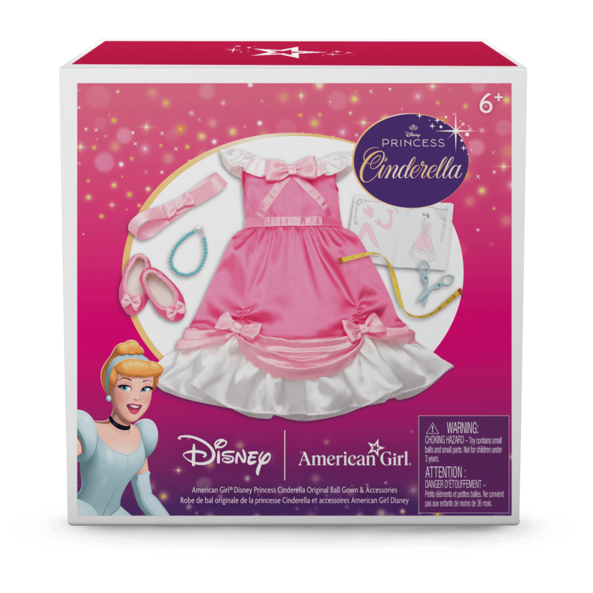 American Girl? Disney Princess Cinderella Original Ball Gown & Accessories for 18-inch Dolls