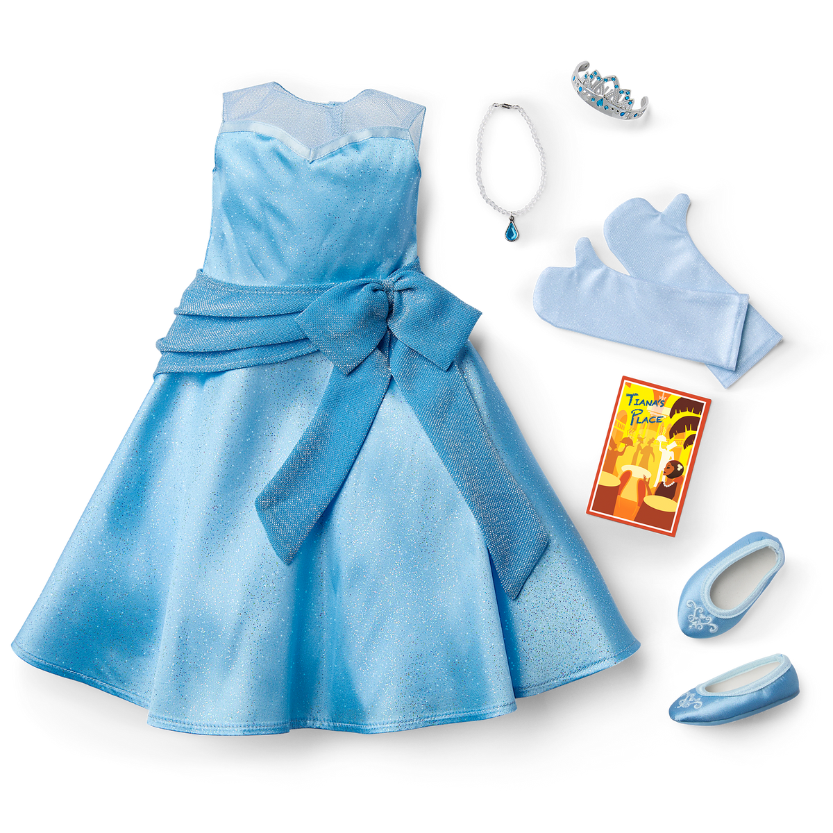 American Girl? Disney Princess Tiana Evening Star Dress & Accessories for 18-inch Dolls