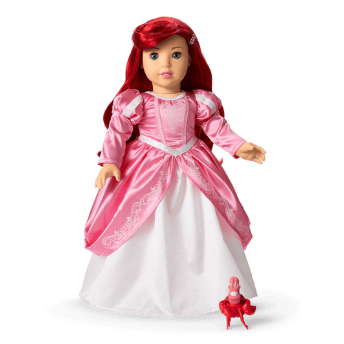 American Girl? Disney Princess Ariel Castle Ball Gown, Sebastian & Accessories for 18-inch Dolls