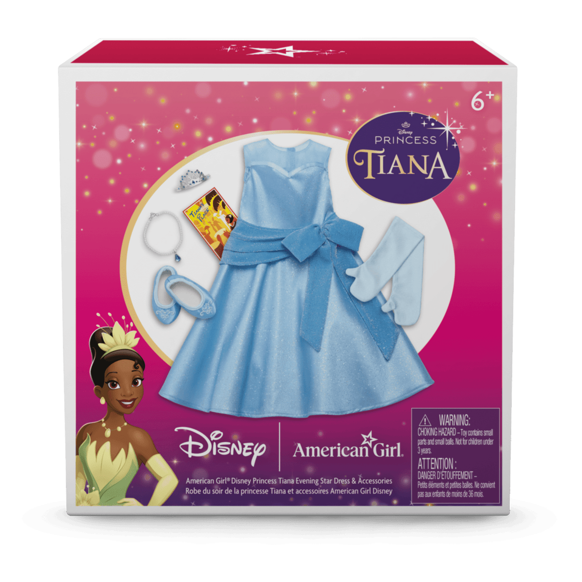 American Girl? Disney Princess Tiana Evening Star Dress & Accessories for 18-inch Dolls