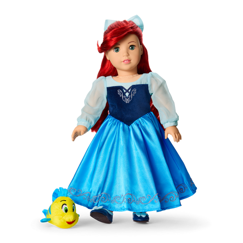 American Girl? Disney Princess Ariel Day Dress, Flounder & Accessories for 18-inch Dolls