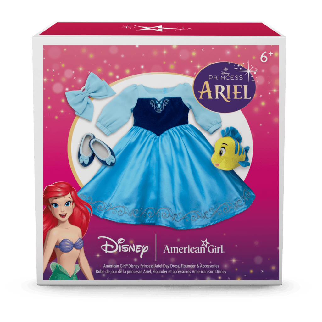 American Girl? Disney Princess Ariel Day Dress, Flounder & Accessories for 18-inch Dolls